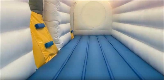 Custom Logo Cetak Pesawat Bounce House Combo Unit Dengan Slide Repair Kit Termasuk