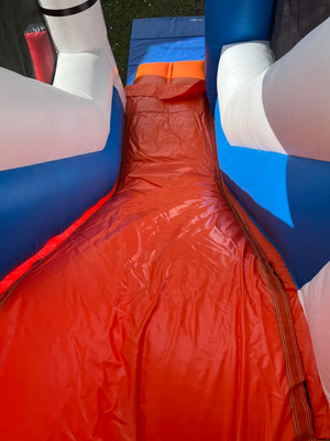 Sesuaikan Space Shuttle Bounce House Dengan Slide Untuk Anak-anak Melompat Mendaki