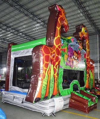 Logo Custom Giraffe Bounce House Untuk Bisnis Sewa Pesta