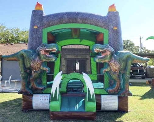 Pembuang Bouncer PVC Bahan Dinosaurus Bounce House Untuk Anak-anak