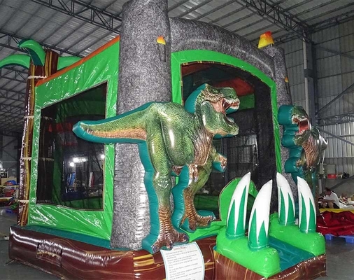 Pembuang Bouncer PVC Bahan Dinosaurus Bounce House Untuk Anak-anak