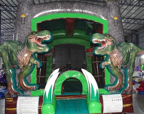 Pembuang Bouncer PVC Bahan Dinosaurus Bounce House Untuk Anak-anak