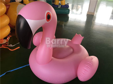 Ukuran Besar Pink Inflatable Floating Pool Toys / Flamingo Animals