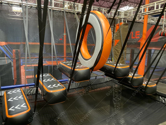 Drop Stitch Material Air Track Gym Indoor Park Equipment Air Obstacle Parkour Warrior Course Ring