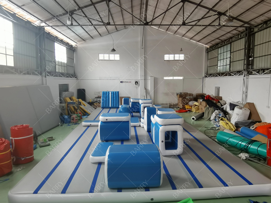 Airtrack Inflatable Tumbling Gym Mat Untuk Gymnastics Dewasa Ninja Warrior Course Hambatan Parkour Air Track