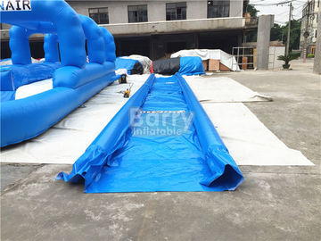 0,55mm PVC Terpal Jalur Tunggal Tiup Slip Dan Slide Dengan Kolam Renang