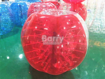 Red Clear Outdoor Inflatable Toys Untuk Dewasa / Manusia Bubble Ball Air