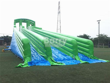 Durable Giant Inflatable Slide, Hijau 10000ft Meledakkan
