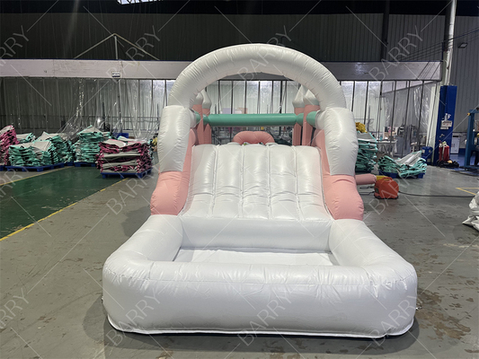 Party Customized Inflatable Bouncing Castle Inflatable Bouncer Jumping Castle Kids Girl Princess Carriage Combo Dengan Slide
