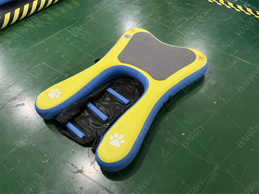 Stabilitas Tinggi Non-Slip Diperbaiki Langkah-langkah Inflatable Portable Floating Dog Boat Ramp Pool Tangga Inflatable Water Dogs Pup Plank