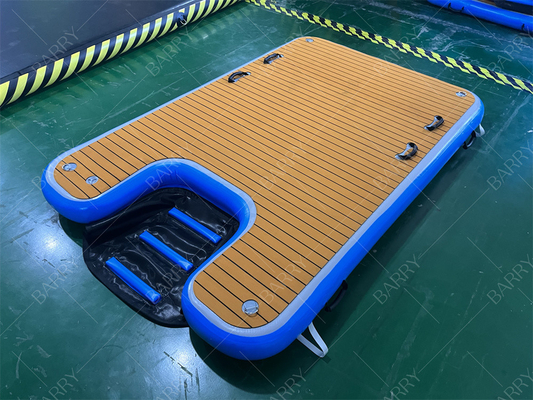 Anjing Di Air Tangga Langkah PVC Inflatable Anjing Dock Ramp Air Untuk Anjing