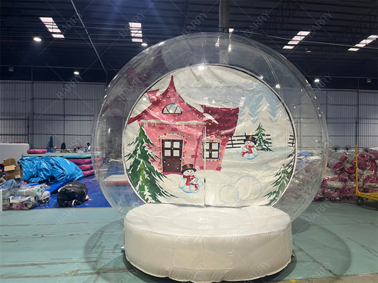 3m Dekorasi Klub Malam Natal Tenda Bola Salju Jelas Tenda Santa House Santa Grotto Oxford Chirstmas Bubble Tent