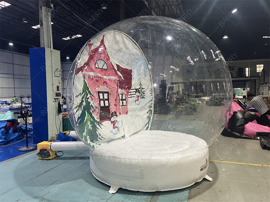3m Dekorasi Klub Malam Natal Tenda Bola Salju Jelas Tenda Santa House Santa Grotto Oxford Chirstmas Bubble Tent