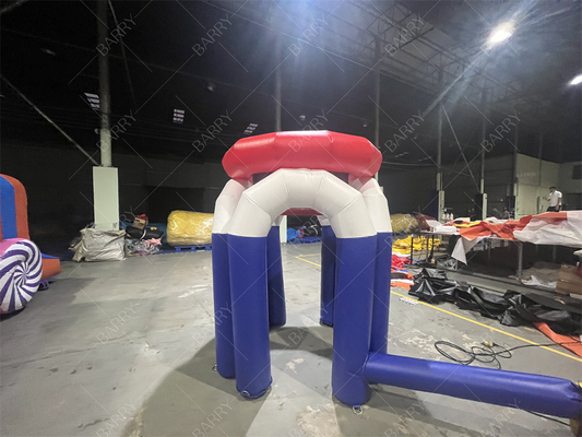 Giant Inflatable Basketball Hoop Menembak Permainan Menyenangkan Dengan Pompa Udara Untuk Basketball Party Event Games