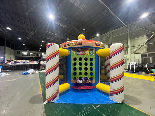 Berkualitas Komersial Badut 5 In 1 Game Karnaval Untuk Anak-anak Outdoor Indoor Inflatable Sport Game