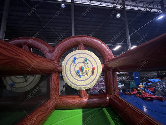 Game Interaktif Karnaval Ganda Lane Ax Throw Inflatable Ax Throw Untuk Acara Party