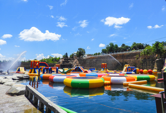 PVC Floating Aqua Park yang disesuaikan untuk kolam renang