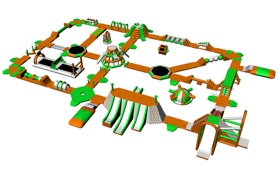 Kolam renang yang disesuaikan Air Park Floating Air Blow Up Park