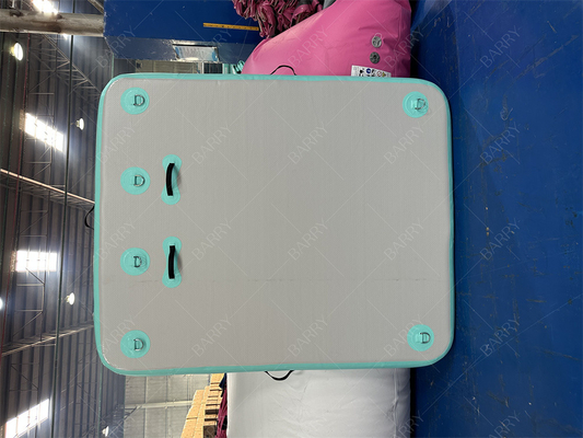 1.5×1.8x0.15m Dock Inflatable Water Fishing Platform Yacht Pulau Pelabuhan Terapung