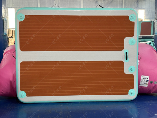 2.4×1.8x0.15m Dropstitch Inflatable Boat Jet Ski Dock Air Terapung Swimming Mat Pulau