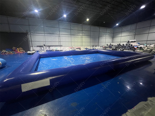 Kolam renang air kecil biru portabel untuk anak-anak terbuat dari terpal PVC tahan lama sempurna untuk musim panas menyenangkan dan permainan air