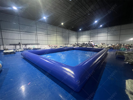 Kolam renang air kecil biru portabel untuk anak-anak terbuat dari terpal PVC tahan lama sempurna untuk musim panas menyenangkan dan permainan air