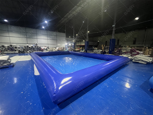 Kolam renang air kecil biru portabel untuk anak-anak terbuat dari terpal PVC tahan lama sempurna untuk musim panas menyenangkan dan permainan air