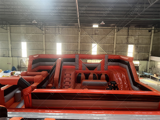 Komersial Anak Indoor Playground Set Taman Tema Inflatable Dengan Game Olahraga