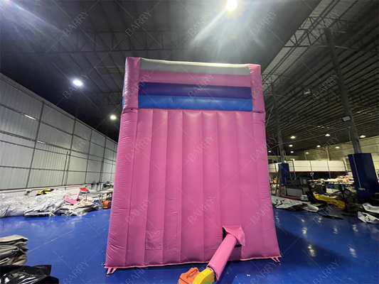 8.4x3.6x6m Jumper Custom Bouncy Kids Pink Princess Air Slide Inflatable Untuk Pesta