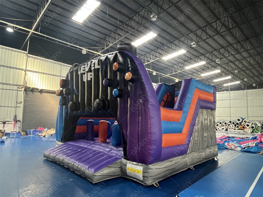 Sesuaikan Ukuran Grosir Tingkat Up Inflatable Bouncer Combo Bouncy Castle Untuk Anak-anak