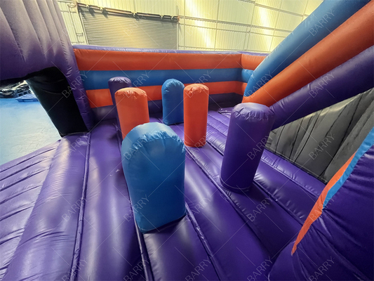Sesuaikan Ukuran Grosir Tingkat Up Inflatable Bouncer Combo Bouncy Castle Untuk Anak-anak