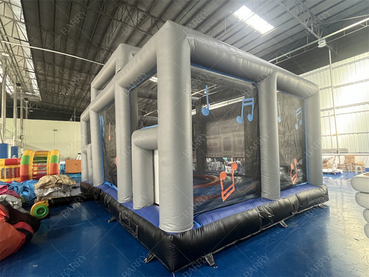 Interaktif Disco Dance House Adult Boom Box Jumping Bouncy Castle Retro Boombox Bouncer Untuk Pesta