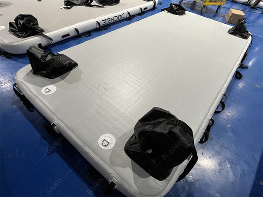 Drop Stitching Pvc Swimming Water Pontoon Inflatable Floating Dock Platform Untuk Jet Ski Yacht Island