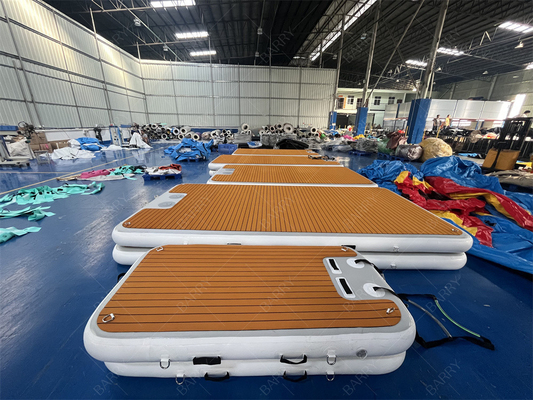 Drop Stitch Platform Kapal Motor Inflatable Platform Yacht Dock