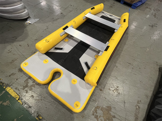Kayak kecil Inflatable PVC Power Sailing Ce Light Weight Catamaran Kapal layar Hypalon Kapal inflatable Catamaran