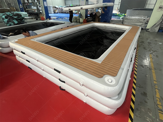 New Portable Inflatable Floating Ocean Sea Swimming Pool Protective Anti Ocean Pool With Netting Enclosure Untuk Yacht