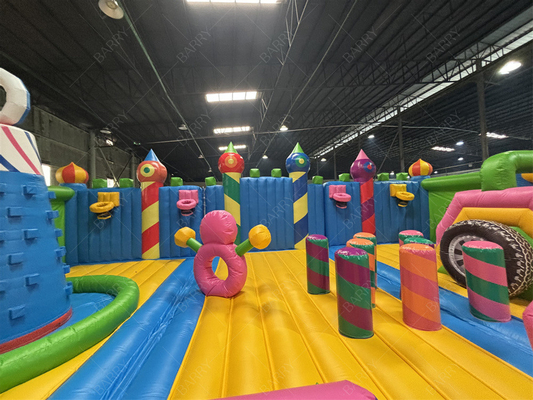 Custom World's Biggest Kids Indoor Bounce House Taman Tema Taman bermain Inflatable
