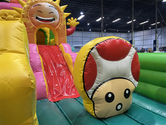 Kebun Binatang Serius Beruang Kelinci Anak-anak Kecil Bouncy Castle Taman Tema Fun City Untuk Anak-anak