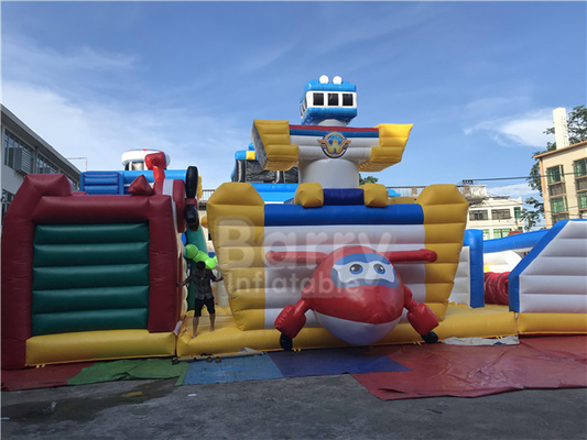 Super Wings Bounce Playground Taman Tema Kartun Indoor Inflatable Play Area