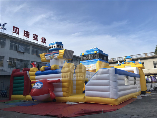 Super Wings Bounce Playground Taman Tema Kartun Indoor Inflatable Play Area
