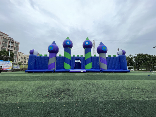 30x30m Taman Hiburan Big Bounce Taman Tema Inflatable Bounce House Play Area Game