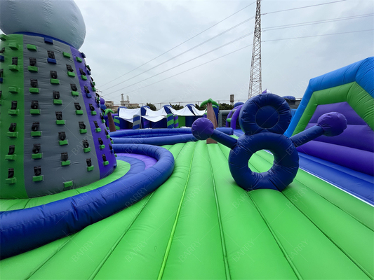 30x30m Taman Hiburan Big Bounce Taman Tema Inflatable Bounce House Play Area Game