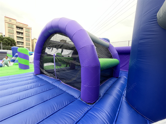 30x30m Taman Hiburan Big Bounce Taman Tema Inflatable Bounce House Play Area Game
