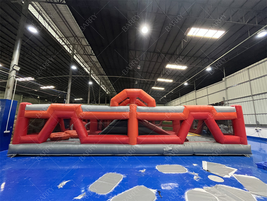 Taman Trampolin Merah Fun City Taman Hiburan Inflatable Taman Hiburan Rumah Bouncing Inflatable Dewasa Besar Dijual Untuk Anak-anak