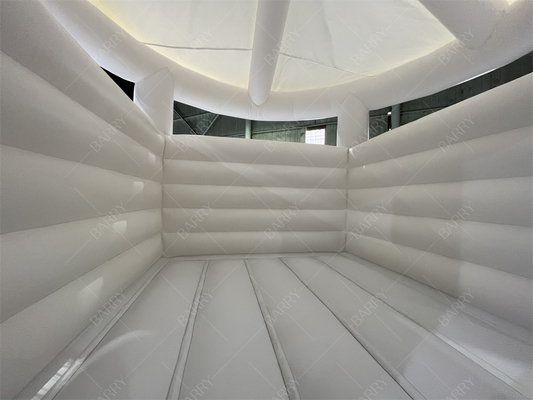 5x4.5x4.5m Putih Indoor Inflatable Bouncers Dengan Cover Inflatable Jump House Untuk Pernikahan