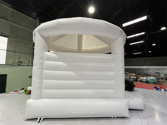 5x4.5x4.5m Putih Indoor Inflatable Bouncers Dengan Cover Inflatable Jump House Untuk Pernikahan