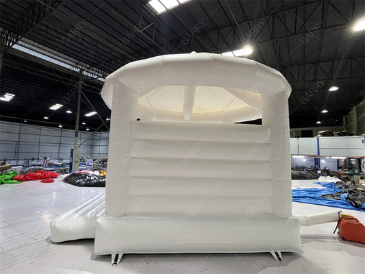 5x4.5x4.5m Putih Indoor Inflatable Bouncers Dengan Cover Inflatable Jump House Untuk Pernikahan