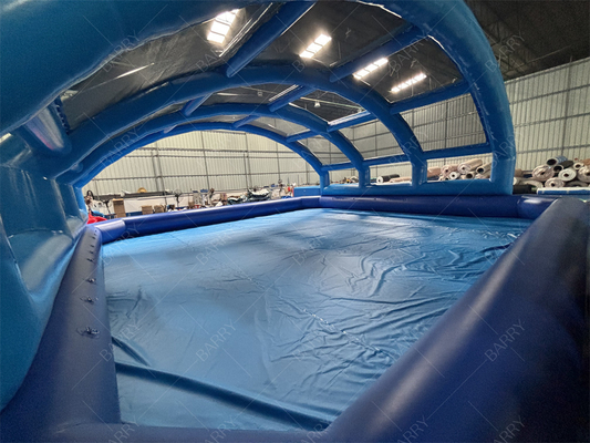Penutup Kolam Renang Tiup Tahan Air PVC Dome Roof Tent Untuk Acara Pesta Halaman Belakang