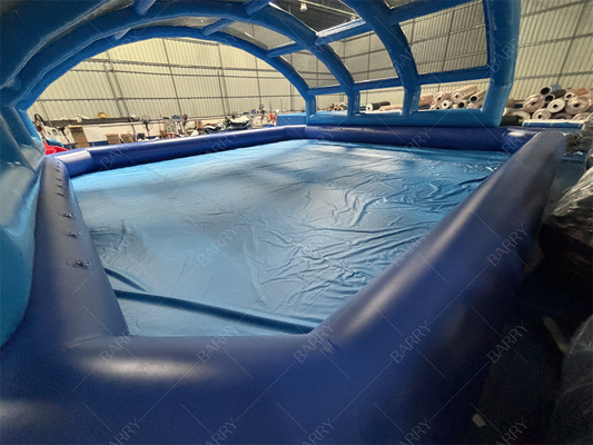 Penutup Kolam Renang Tiup Tahan Air PVC Dome Roof Tent Untuk Acara Pesta Halaman Belakang