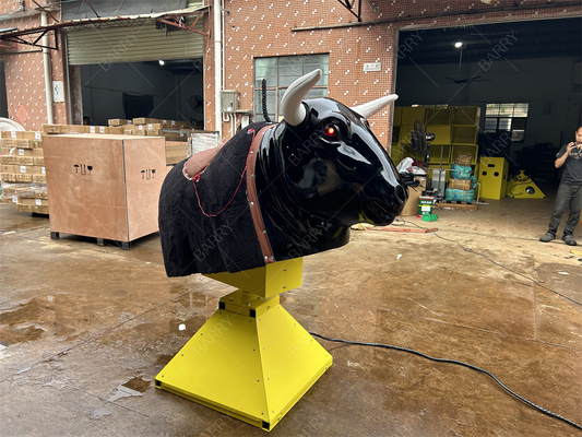 Wahana Banteng Mekanik Tiup untuk Dewasa - Simulator Rodeo Merah